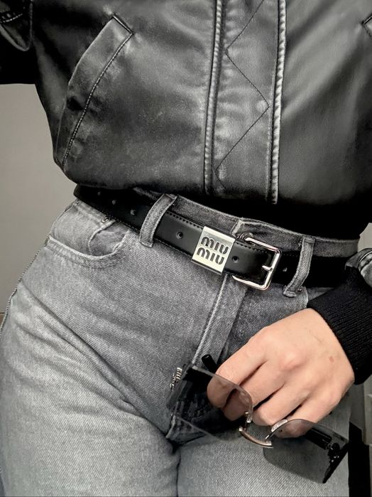 Pasek ze skóry naturalnej w stylu M IU