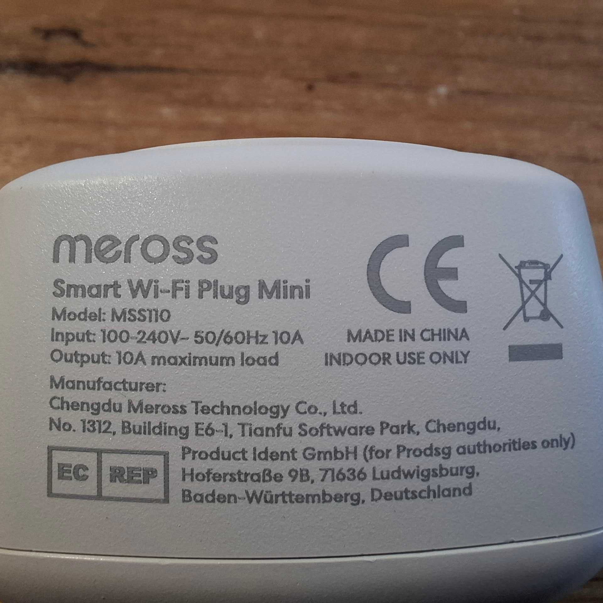 Inteligentne gniazdka Wifi  Meross 220V max 1500W 4 pak nowe MSS110