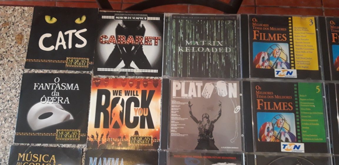 Conjunto de 25 Cd's Musicais de Sempre/Bandas Sonoras