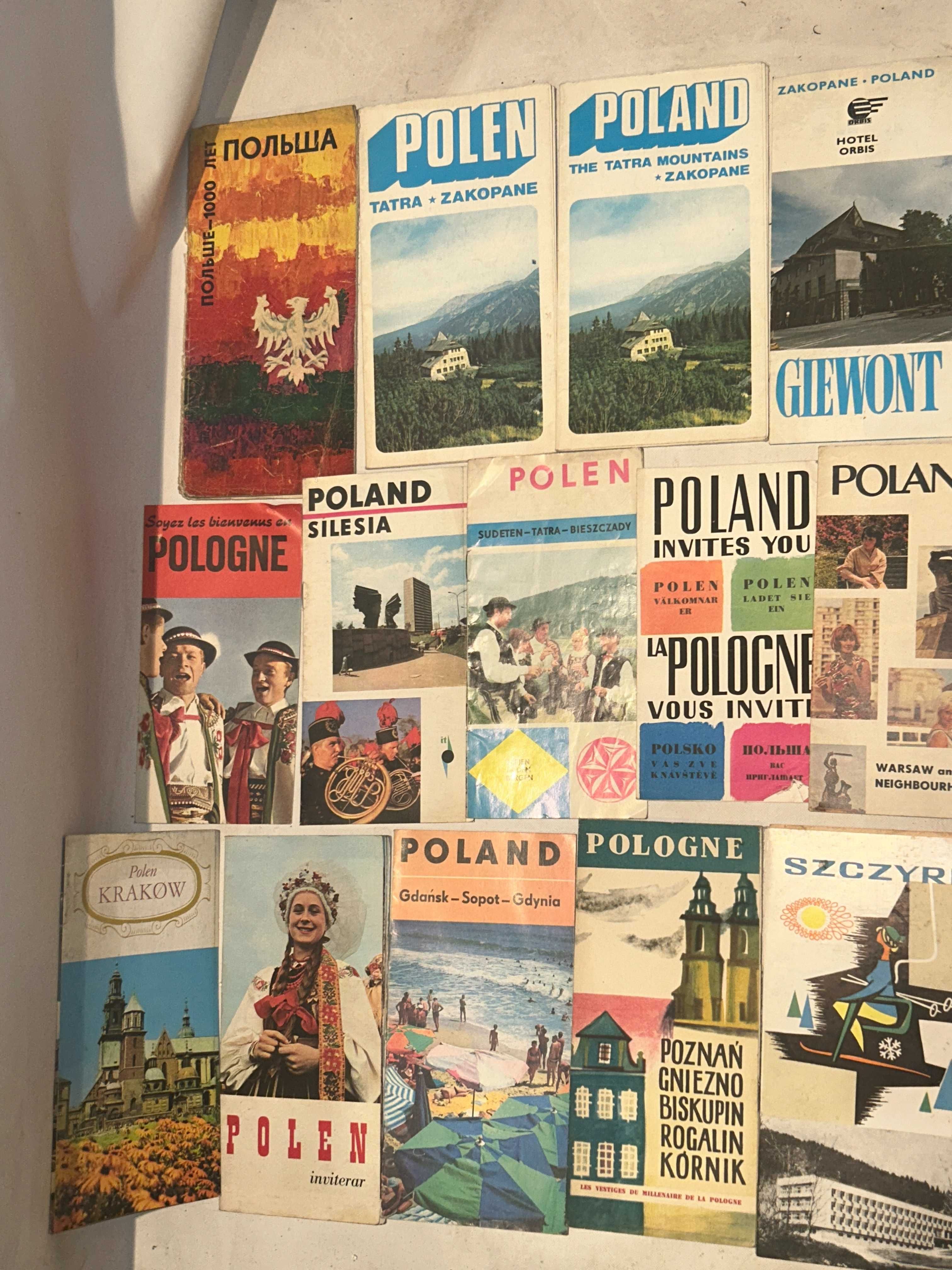 Foldery POLAND Zakopane,Giewont lata 60,70,80-te - 26 sztuk ! - PRL !