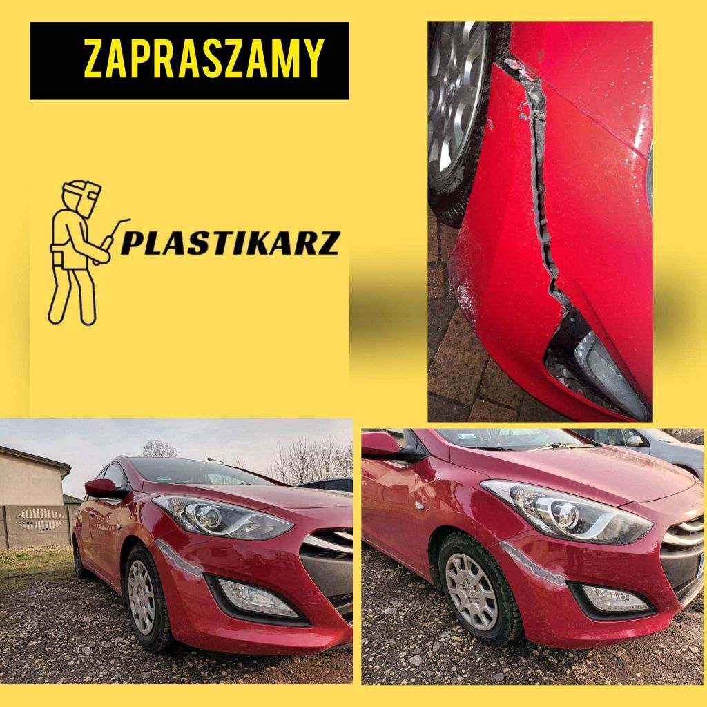 Spawanie Naprawa Klejenie plastiku.elementów z żywicy.Polerowanie lamp