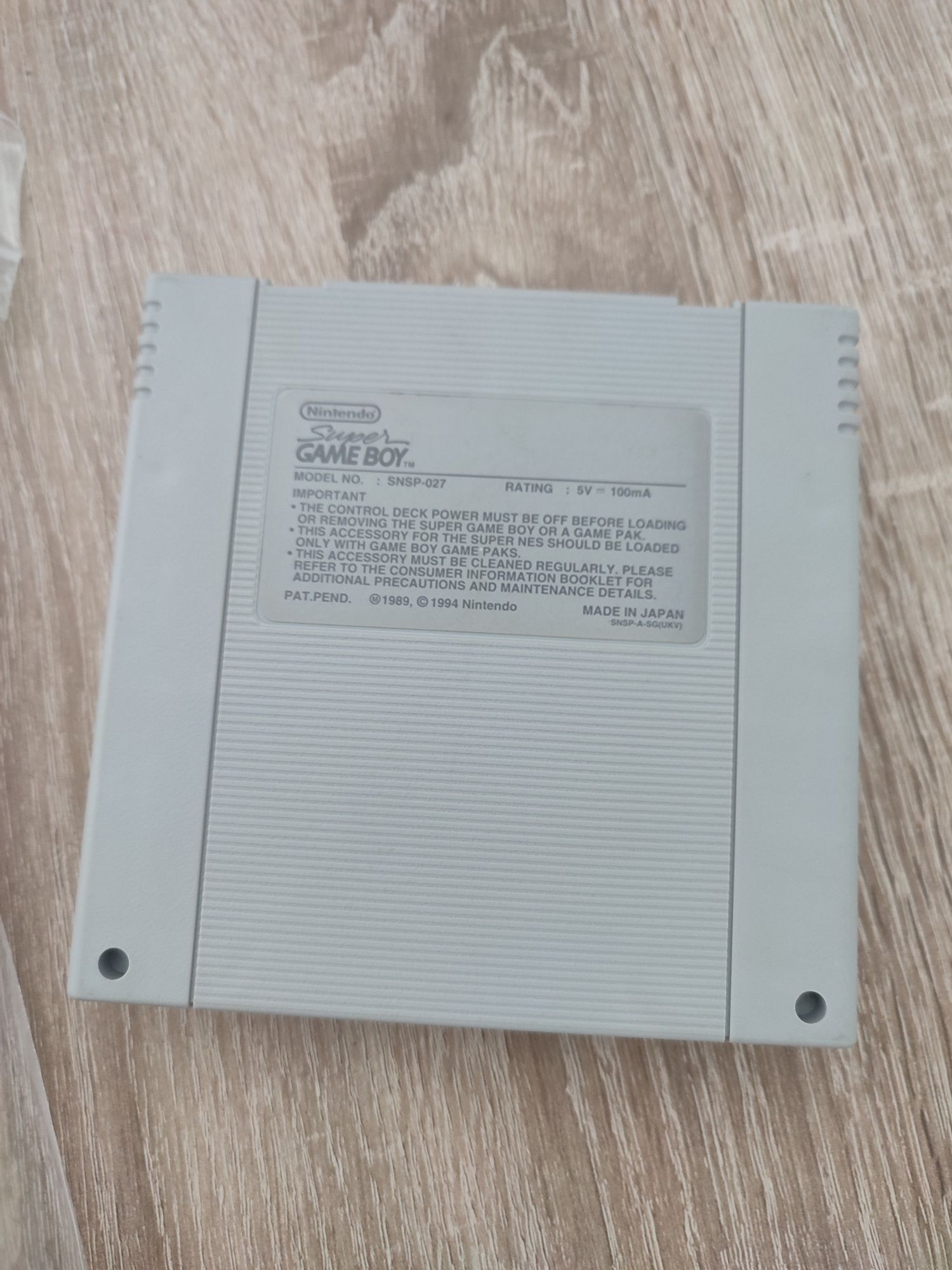 Adapter Super Nintendo SNES w boxie z manualem