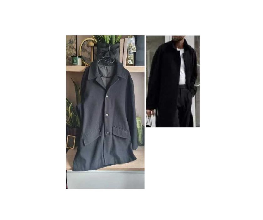 Wełniany płaszcz prosty, wełniany elegancki płaszcz