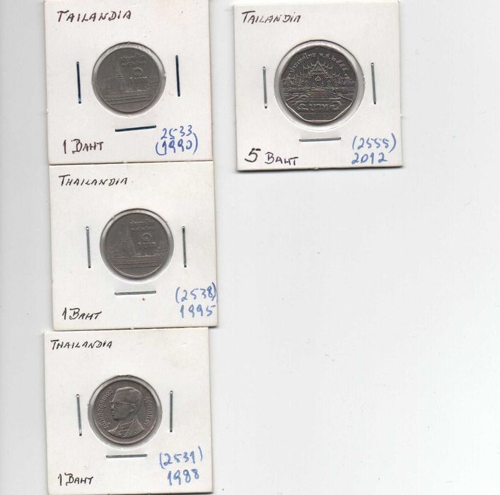 Moedas Tailândia