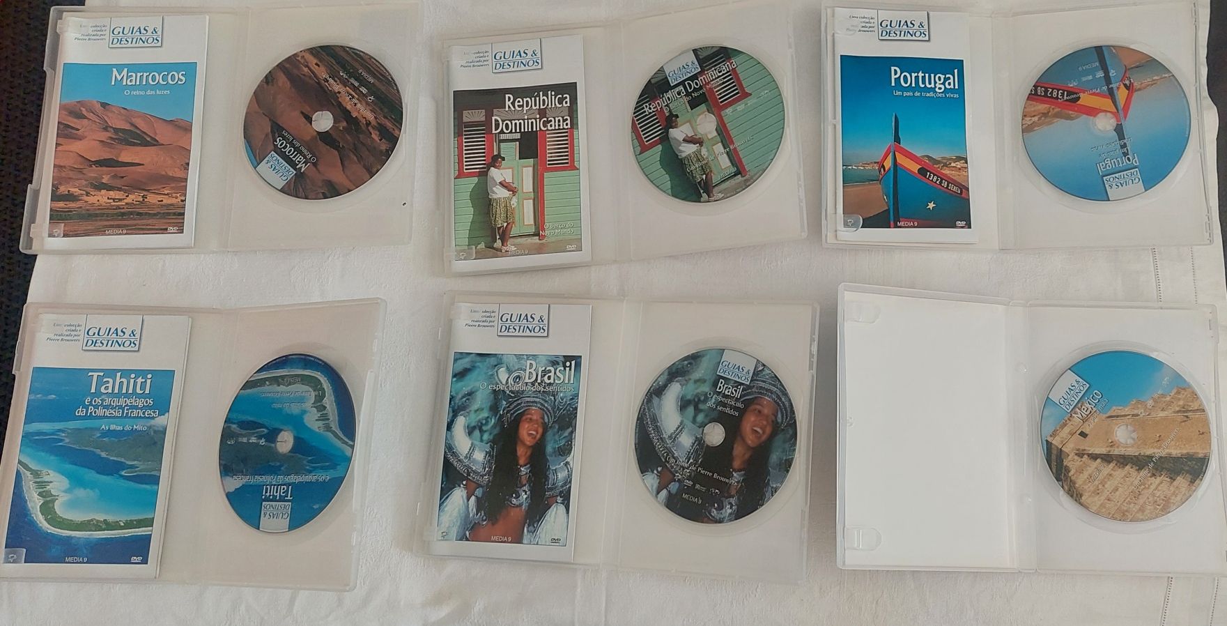 10 DVD's Roteiros/Guias de Viagem