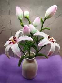 Ręcznie robione pluszowe lilie
