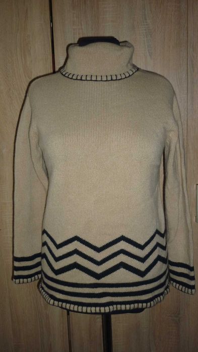 Bhs- wełniany damski gruby golf  r; 42/44