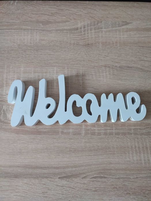 Dekoracyjny napis Welcome