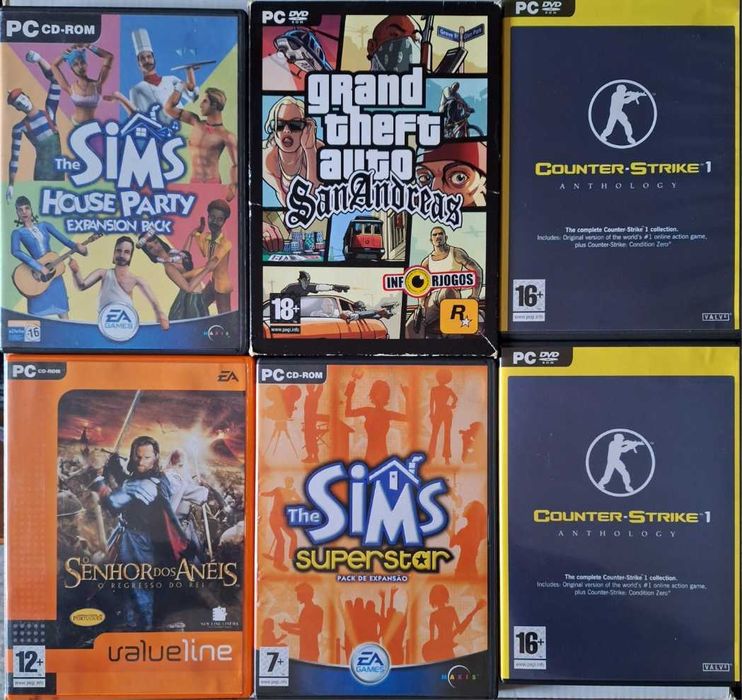 Cassetes em DVD - Jogos