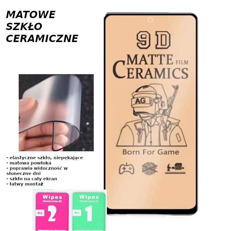 Szkło ceramiczne matowe NIEPĘKAJĄCE do SAMSUNG S24 PLUS