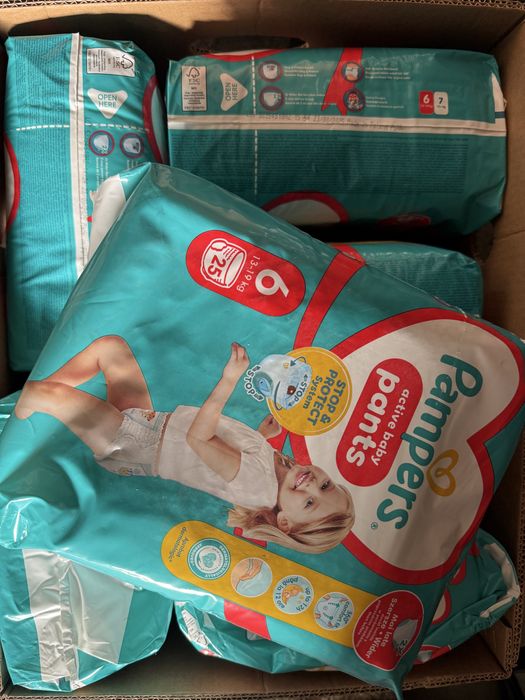 Pampersy, pampers active baby pants 6 13-19 kg 25 sztuk