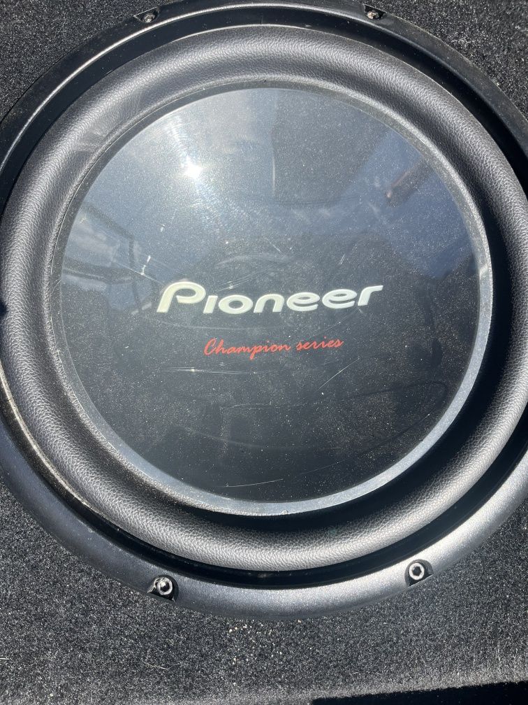 Subwoofer Pioneer e amplificador Audiobank