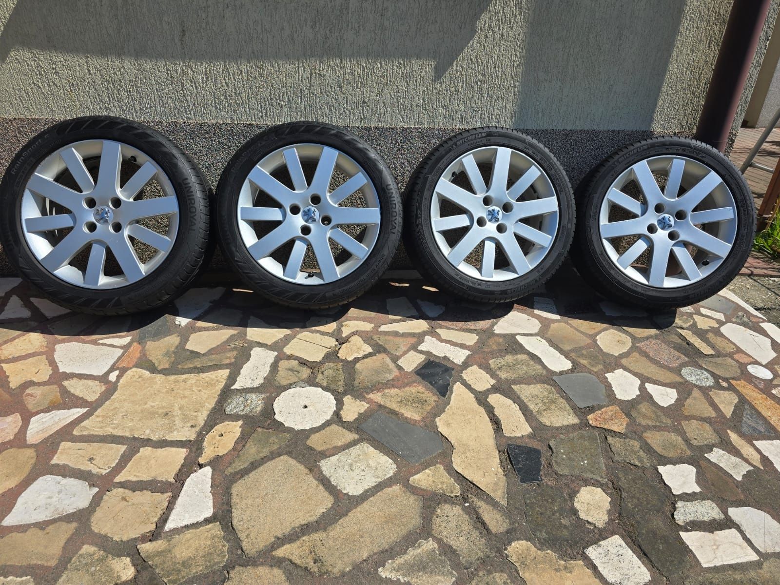 Alufelgi 4x108 R 17  Peugeot Citroën + opony w dobrym stanie