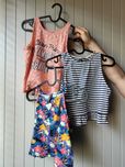 zestaw koszulek crop top dla nastolatki, czy na festiwal rozmiar S 36