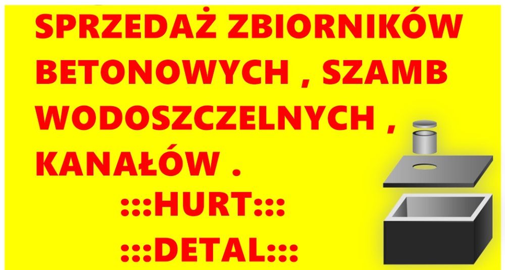 Zbiornik betonowy szambo 10m Wieliszew Jabłonna Nieporęt