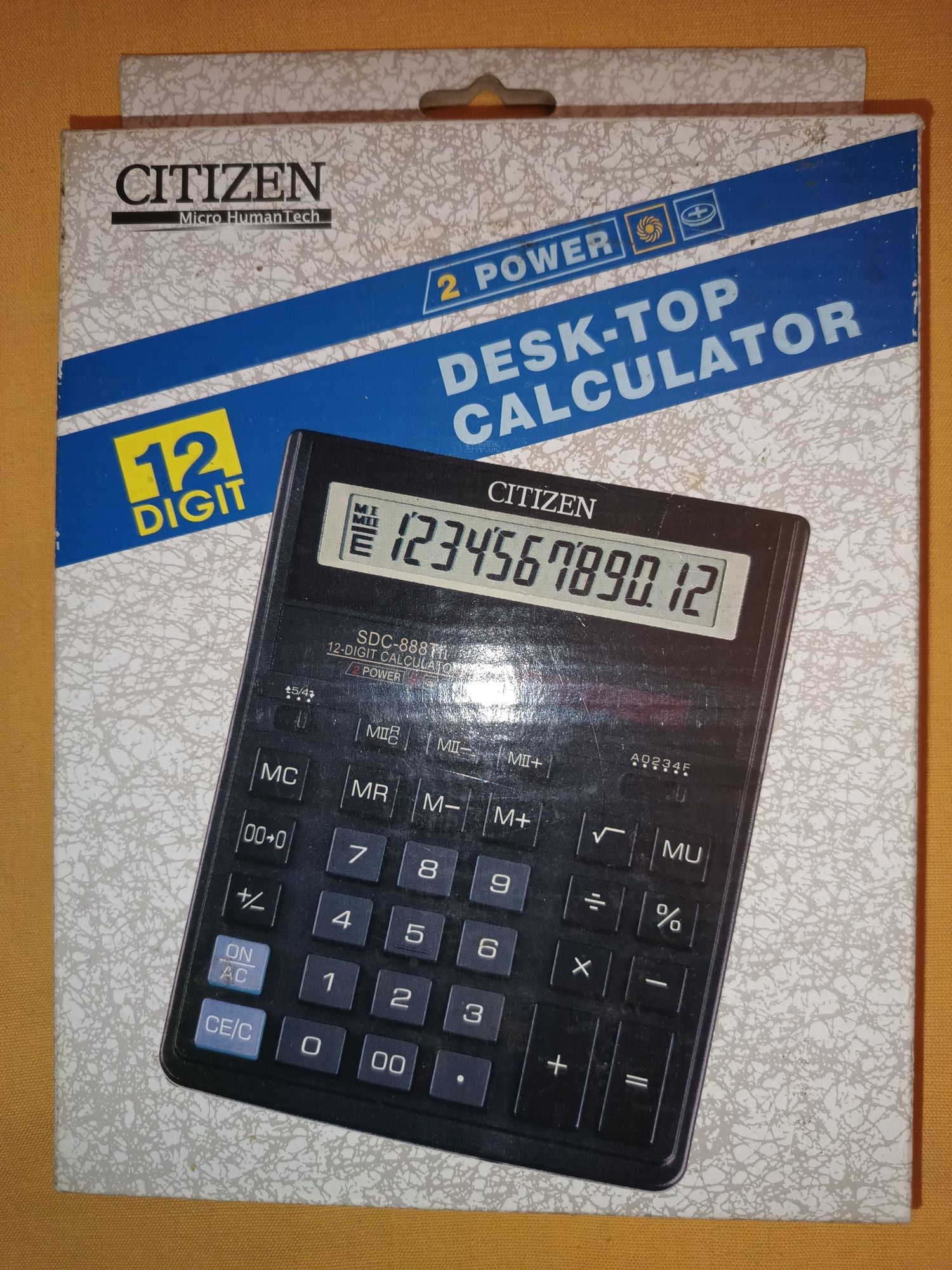 Калькулятор Citizen SDC-888TII. Штемпельная краска Trodat. Линейка 0,8