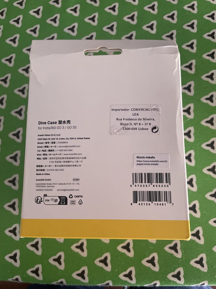 Caixa de mergulho insta 360 go3/3s