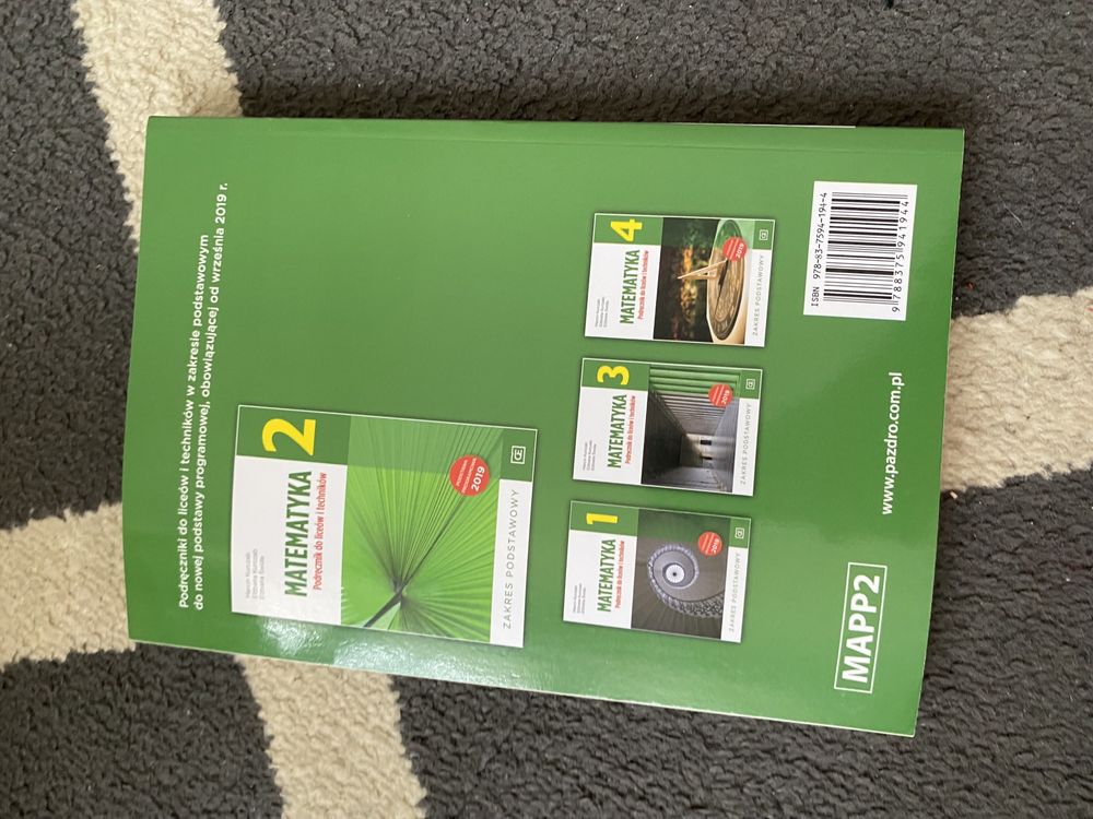 Podręcznik i zbiór zadań- matematyka