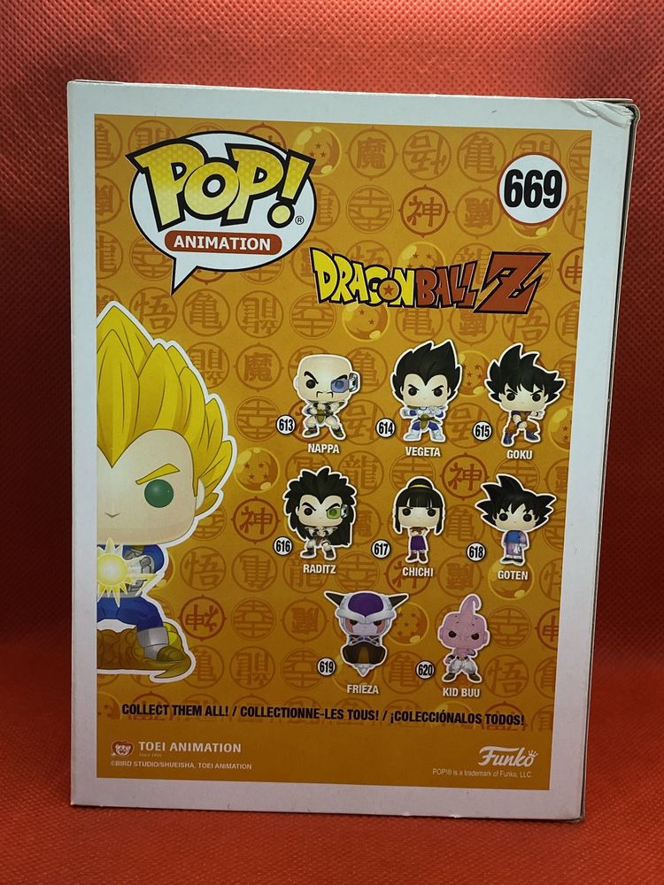 669 Vegeta Dragon Ball Z 2019 Limited Edition Funko Pop