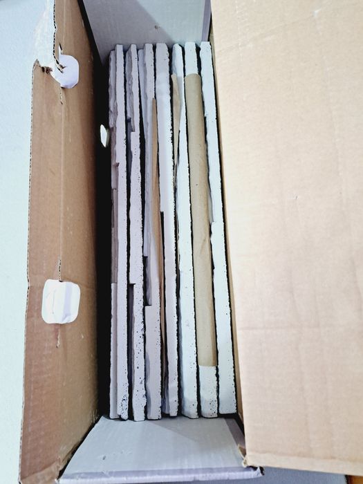 Płytki kamieniopodobne Palermo kamień dekoracyjny biały 7 płyt 55x14cm