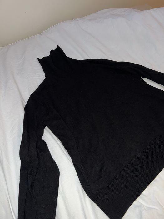 Wiskozowy czarny golf basic h&m 38 M