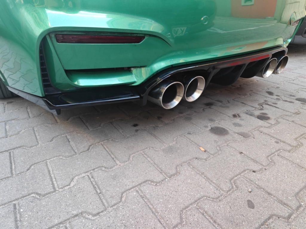 BMW F30 F31 Dokładka Tylnego Zderzaka Dyfuzor M3 Look Czarny Połysk