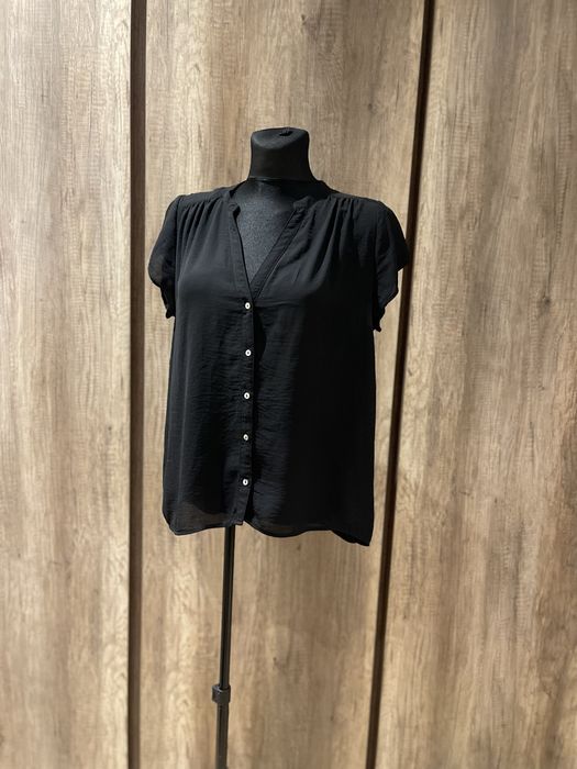 Czarna bluzka z szyfonu Ś