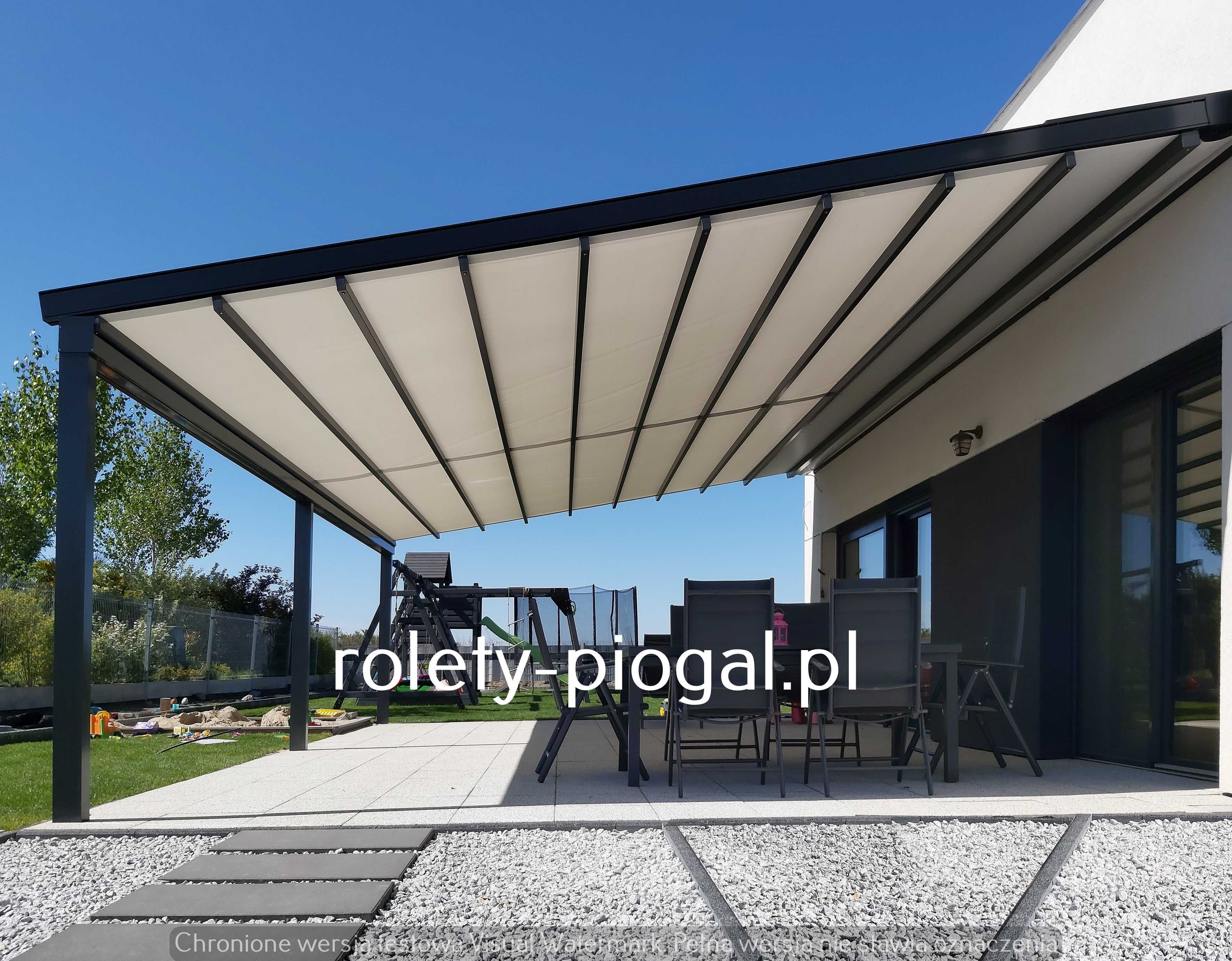 PERGOLA ALUMINIOWA Automatyczna DACH Zwijany Zadaszenie tarasu