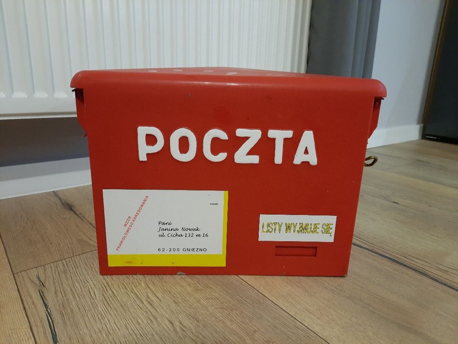 Skrzynka poczta polska, prl, z kluczem, oryginalna, darmowa dostawa