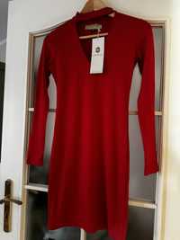 Sukienka czerwona la manuel xs nowa sukienka z metka