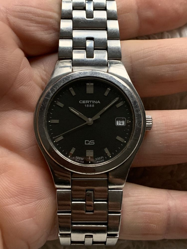 Zegarek Certina DS Quartz   37mm stalowa szafir