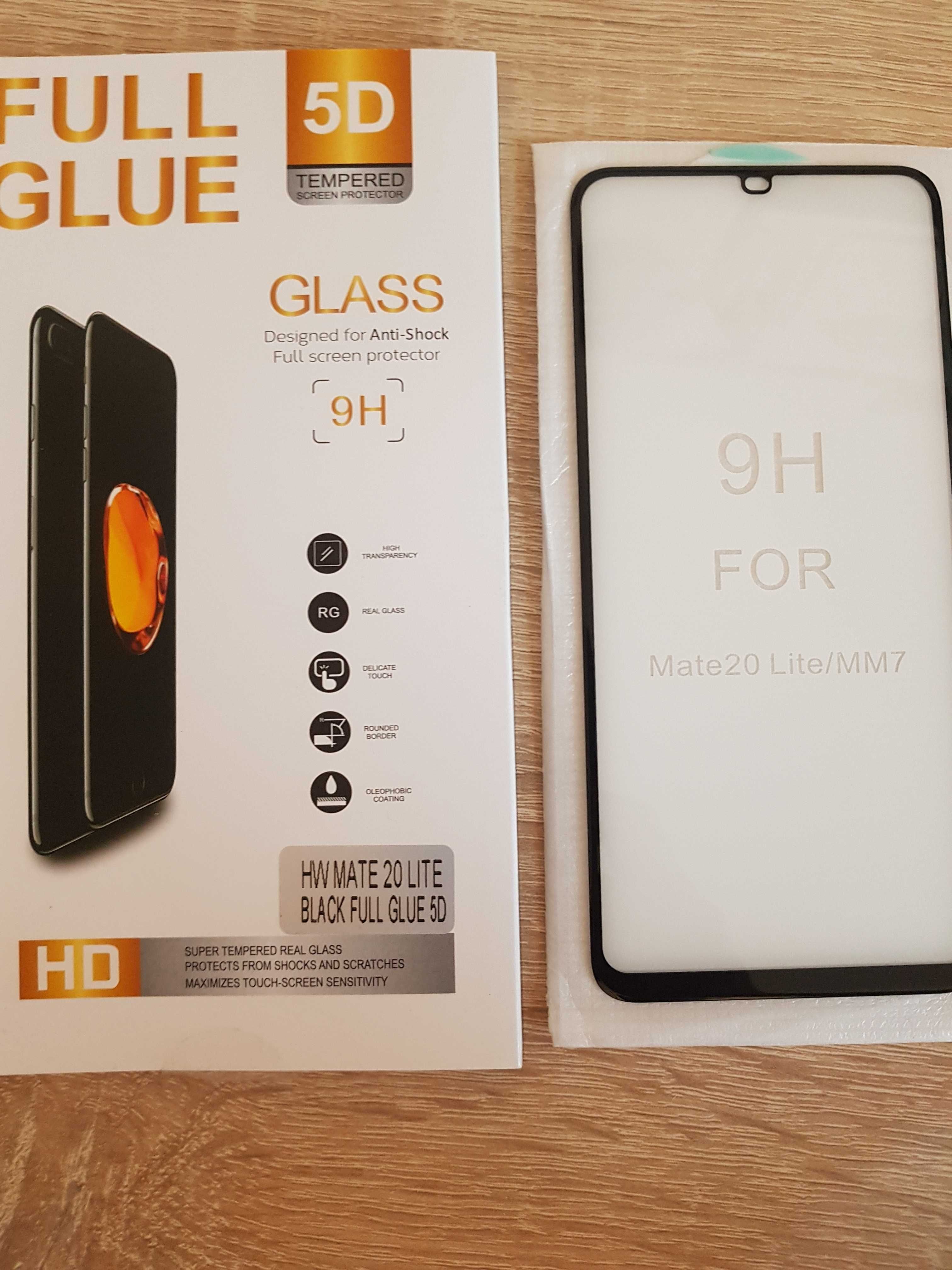 Hartowane szkło Full Glue 5D do HUAWEI MATE 20 LITE CZARNY