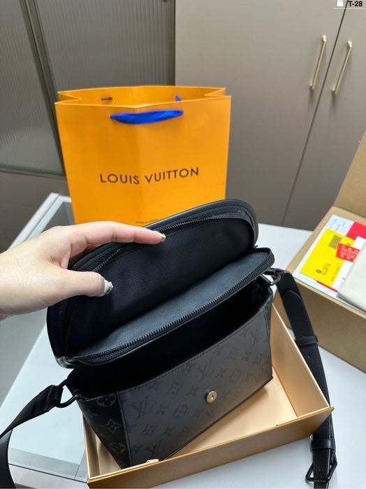 Сумка Louis Vuitton district damier infini синяя мужская оригинал кожа
