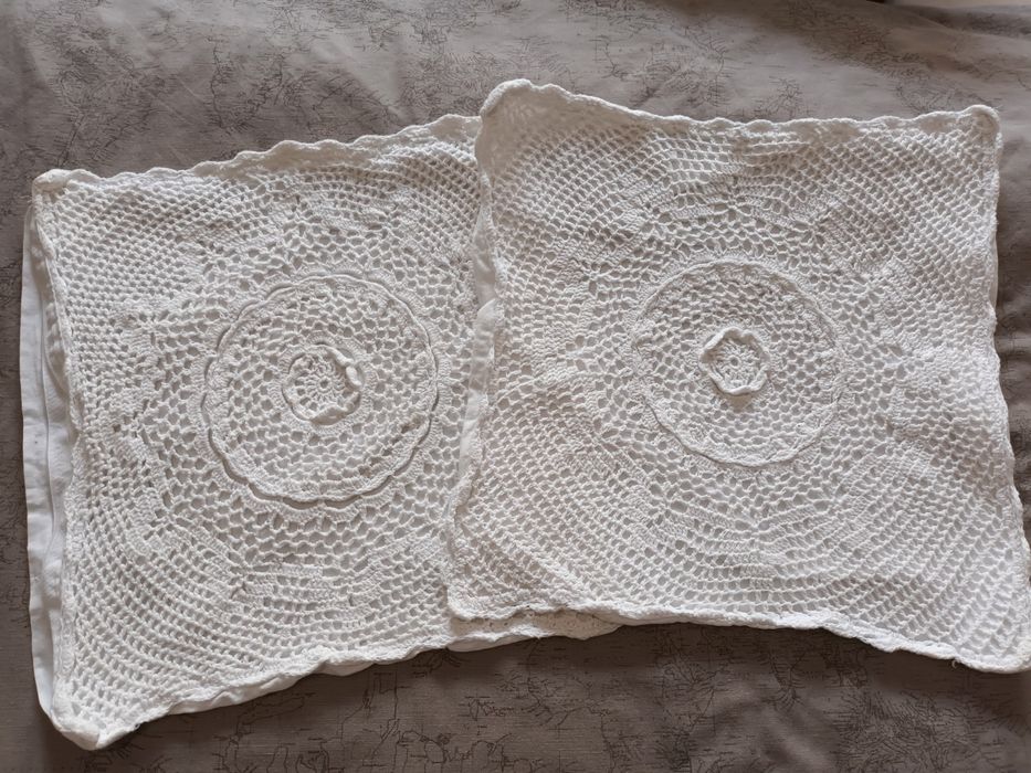 Capas de almofadas crochê