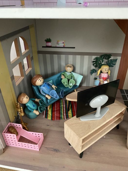 Domek dla lalek drewniany duzy, eko montessori