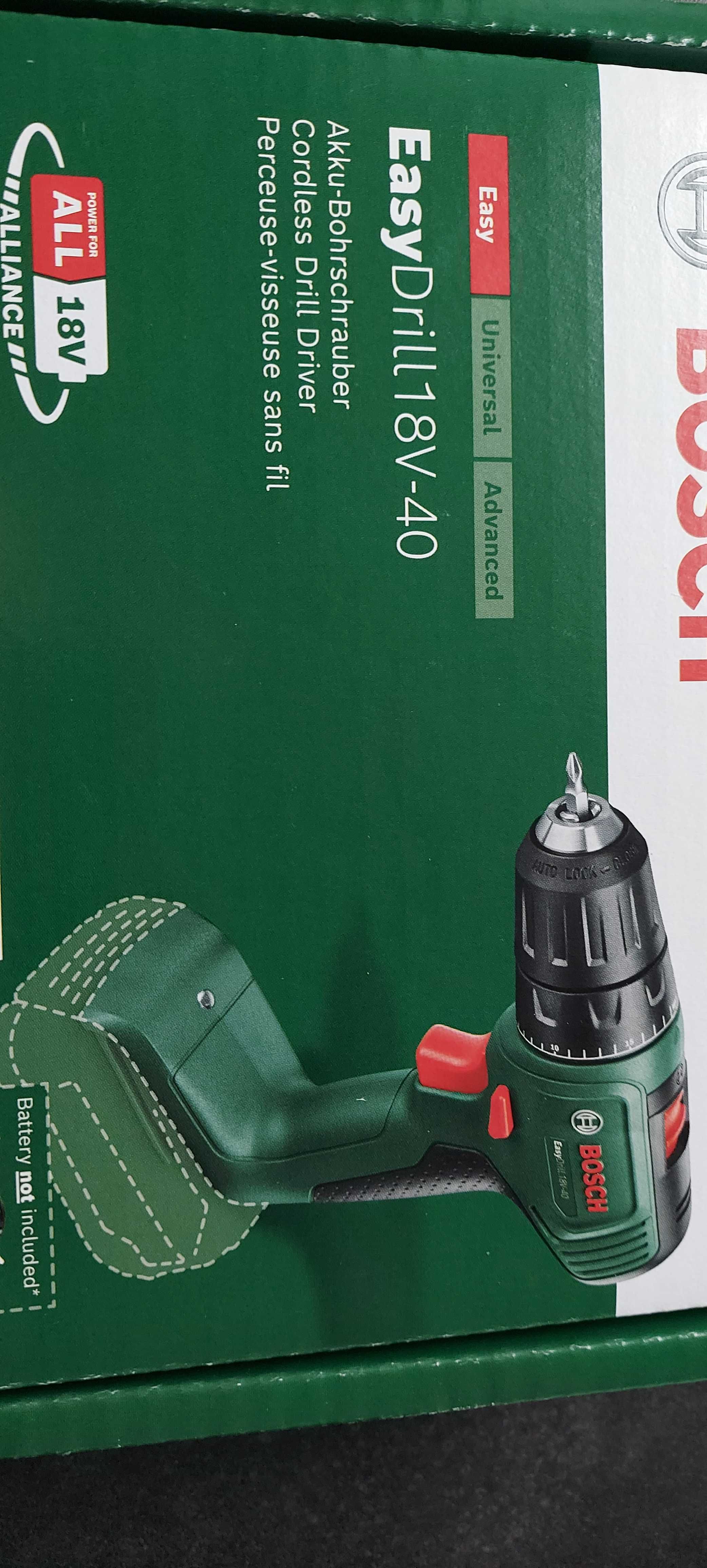 Bosch easy drill wkrętarka nowa 18v- 40 gwarancja