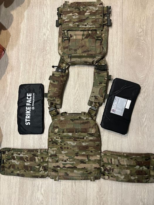 Плитоноска Збільшенна Ukrarmor PRO + бокові бал пакети