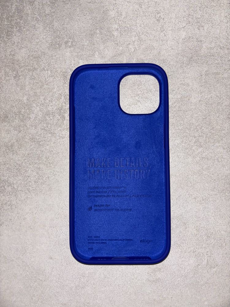 Silikonowe Etui Elago Premium do Iphone 15 w kolorze granatowym/cobalt