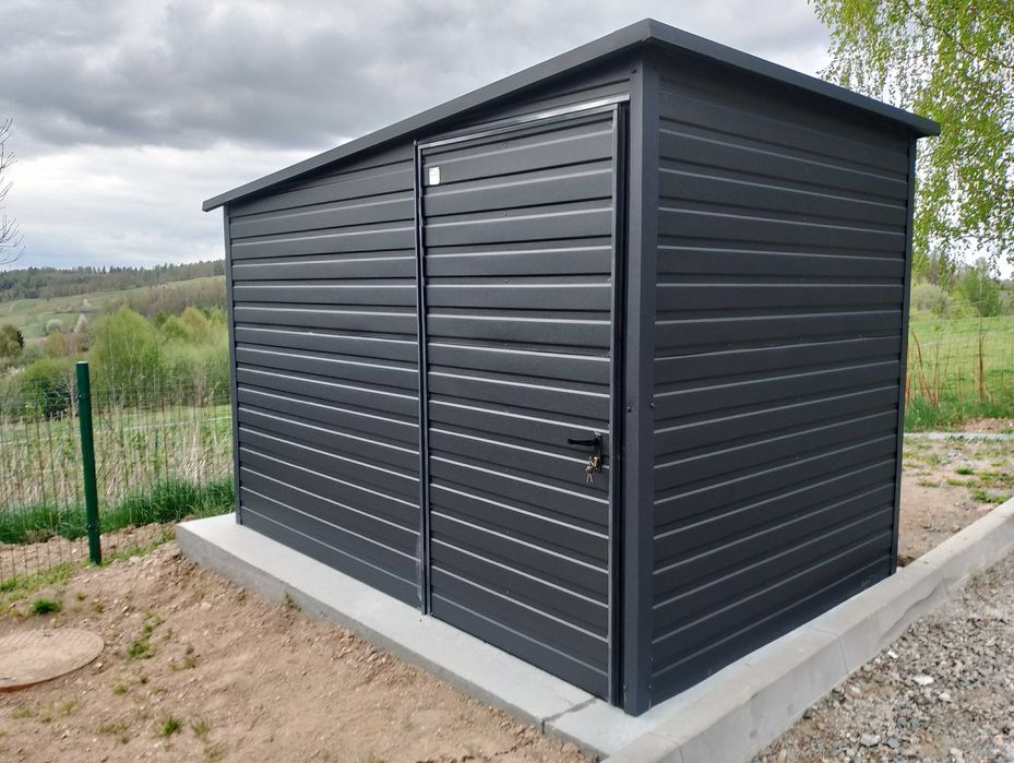 Domek 2x2, altana na działkę, schowek narzędziowy metalowy, blaszany