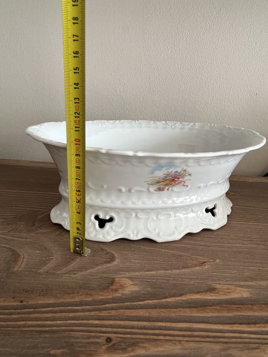 Osłonka na doniczkę żardiniera Weidman Germany porcelana Sygnatura