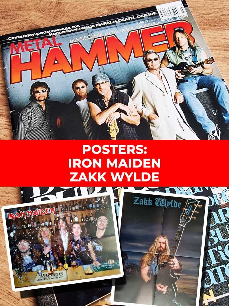 Metal Hammer 2009 - Deep Purple, Plakaty: Iron Maiden, Zakk Wylde