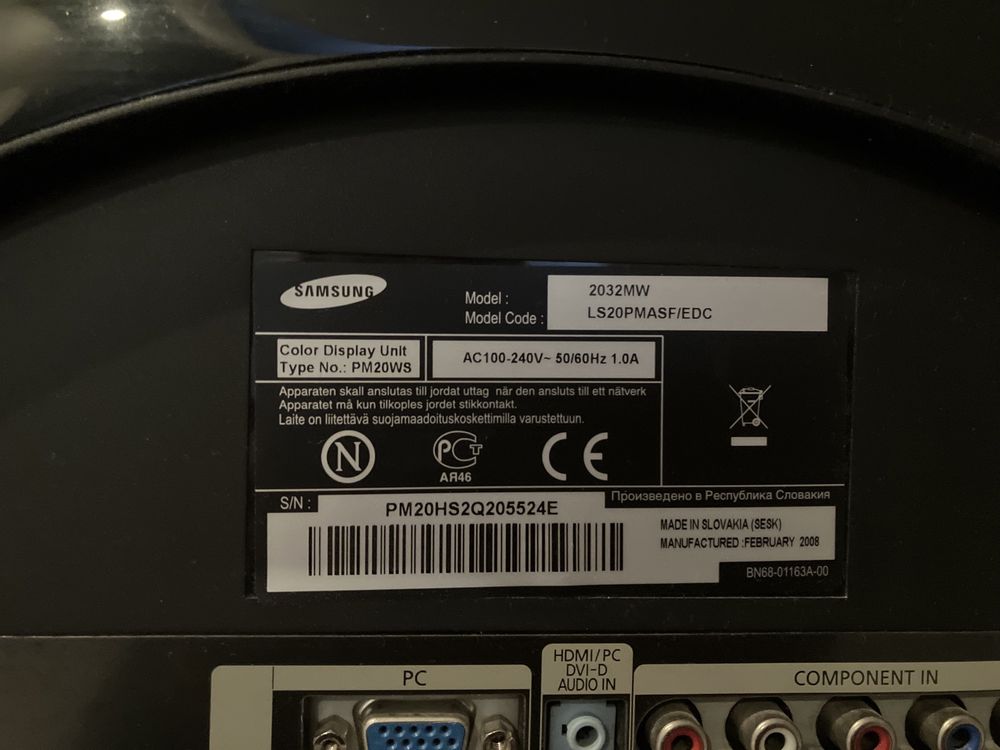 Telewizor Monitor Samsung 2032MW