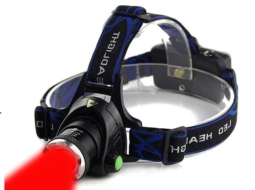 Налобный фонарь с красным светом тактический фонарик IPX4 АКБ 18650