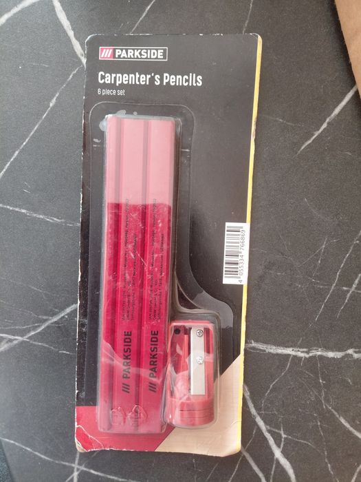 Zestaw ołówków 6szt z temperówka Parkside