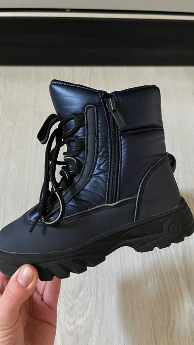 БроньТеплі дитячі зимові термо черевики водонепроникні на овчині