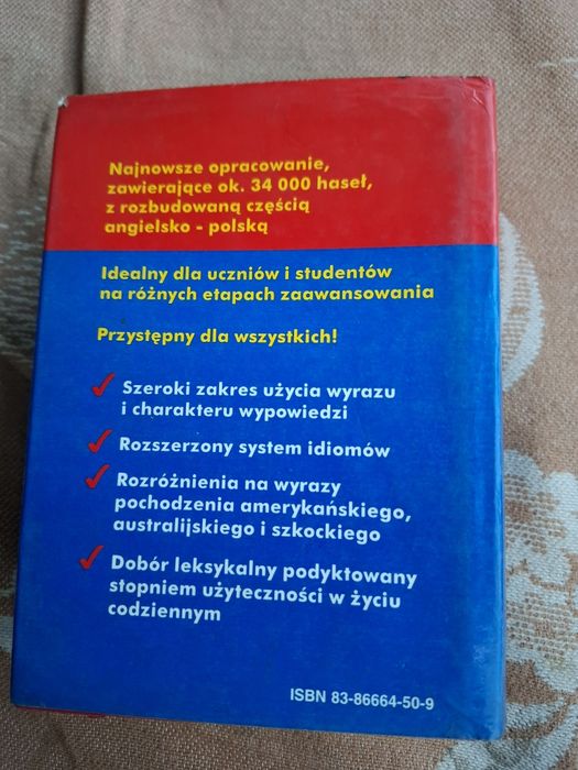 Sprzedam słownik polsko angielski