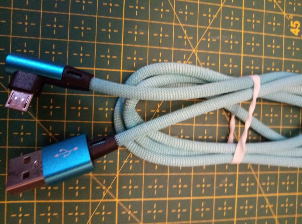 Кабель для зарядки Usb угловой 1м.