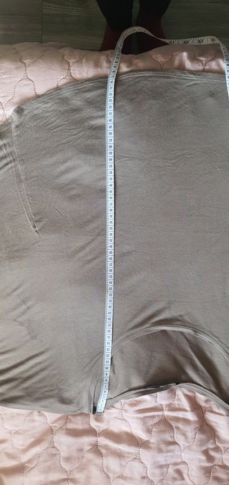 Bluzka nietoperz motylek H&M brązowa lejący materiał