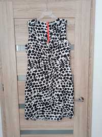 Sukienka czarno biała H&M 42/XL