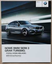 Prospekt BMW serii 3 Gran Turismo rok 2013